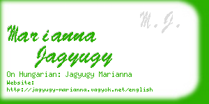 marianna jagyugy business card